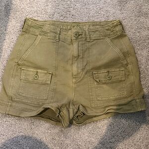 American Eagle Outfitters Olive Utility Cargo Shorts